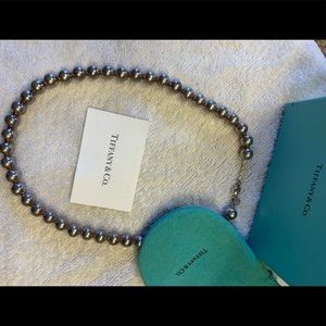 Tiffany & Co 925 Silver Bead Necklace